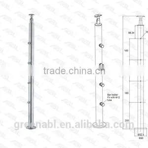 Handrail Glass Railing Fence Post Accessory Fitting for Stainless Steel Balustrade thumbnail-2