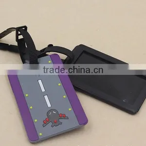 Nice PVC Luggage Tag Wholesale/ Hot Sell Fashion Baggage Tag,PVC Luggage Tag Baggage Tag, Fancy Soft Pvc Luggage Tags thumbnail-3