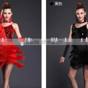 Modern Dance Costumes, Belly Dress for Women, Sequined Tassels Costumes for Sale thumbnail-1