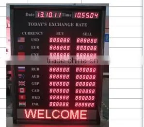 High Brightness 2016 Hot Currency Rate Board thumbnail-2