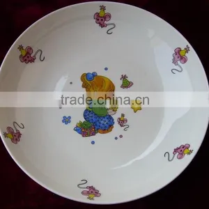 7.5inch Fruit Plate for Kids , Children Dinner Plate 7.5inch , Porcelain Plate With Lovely Design for Kids thumbnail-1
