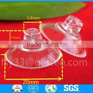 Eco-friendly Pvc Suction Cup 20mm Hollow Small Flat Head Suction Cup Glass Sucker Transparent Suction Cup thumbnail-3