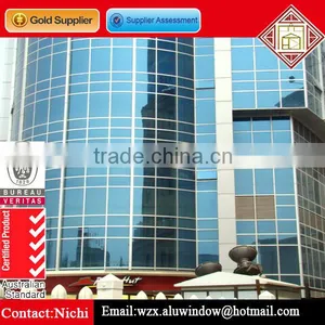 Fire Rated Hotel Project Double Glass Aluminium Curtain Walls thumbnail-1