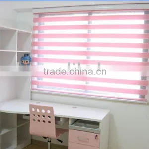 Pink Finished Zebra Roller Blinds thumbnail-1