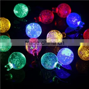 Christmas New Solar Bubble Ball Lamp String Rechargeable 30LED Christmas Lights thumbnail-1