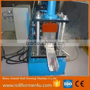 PLC Control System Half Round Gutter Roll Forming Machine Professional Rain Gutter Making Machine thumbnail-5