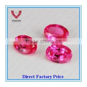 Brilliant Synthetic Ruby#3 Ruby Oval Shape 6X4mm Corundum thumbnail-1