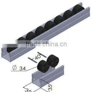 JY-2046A| Iron Slide Rail With Scratch-resistant Wheels of Polypropylene Material thumbnail-3
