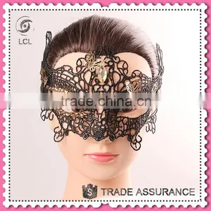 Masquerade Party Mask With Butterfly Decoration, Customized Halloween Mask thumbnail-1