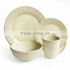 Two Tone Stoneware Material and Dinnerware Sets Dinnerware Type DINNER SET thumbnail-1