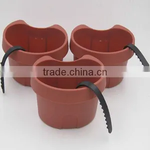 Set of 3 Plastic Hanging Wall Garden Flower Pot thumbnail-3