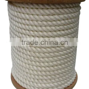 High Tensile Strength White Color Polyester Material 3 Strand Twist Polyester Cord thumbnail-1