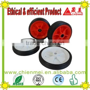 Solid Wheel/Plastic Ruled Rubber Lawnmower Lawn Push Mower Wheel 4+ Inch Diameter thumbnail-2