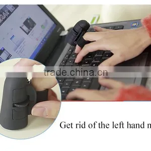 2.4G Wireless Mouse Thumb Mouse for Mobile Phone Tablet Ring New Design Bluetooth Mouse thumbnail-1