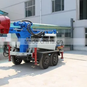 Cheapest Trailer Mounted Bore Hole Water Well Drilling Machine thumbnail-3