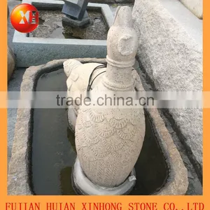 Dancing Stone Water Fountain With Swan thumbnail-4