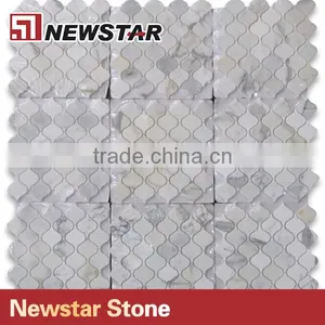 Newstar Chinese White Marble Natural Marble Bathroom Wall Tile Prices Mosaic thumbnail-4