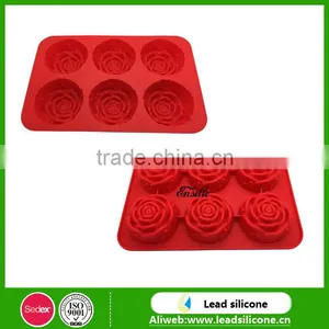 Rose Shape Silicone Cake Mold Cake Mold Chocolate Mold For Wedding thumbnail-2