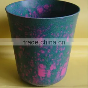 Biodegradable Round Bamboo Fiber Vase in Different Sizes thumbnail-1