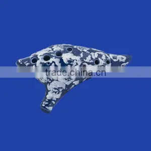 High Quality Handpainted 12 Hole Tenor Ocarina thumbnail-1