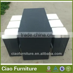 6 Seaters Modern Outdoor Rattan Wicker Bar Furniture thumbnail-4