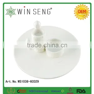 Ceramic White Porcelain Egg Tray, Egg Dish, Egg Holder, Egg Cup thumbnail-1