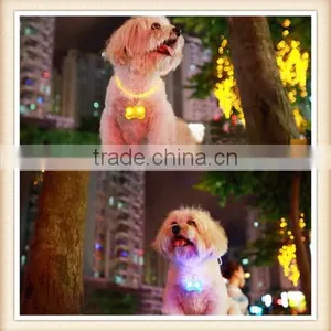 Popular Bigbee Bone Shaped LED Flashing Night Light Pet Dog Blinking Pendant Collar Clip Buckle Wholesale Brand New thumbnail-2