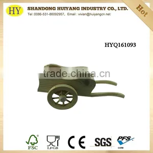 Unfinished Trolley Decorative Wood Craft thumbnail-1