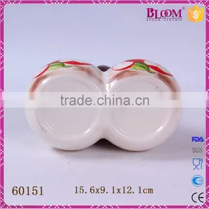 White Ceramic Decal Desgin Tableware Gravy Boat Set thumbnail-6