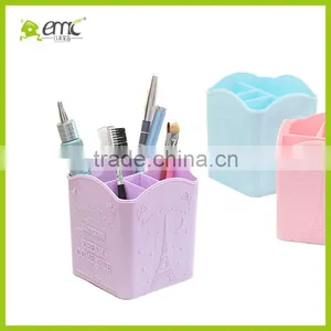 Emc Plastic Storage Basket With Dividers, Desktop Square Basket With Dividers thumbnail-5