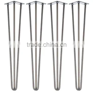 Best Selling 3 Legs Modern Cast Iron Table Base Hairpin Table Legs With 16 Inches thumbnail-2