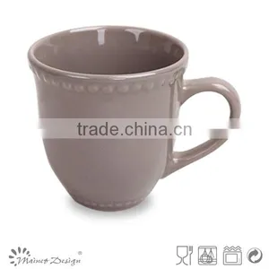 Popular Ceramic Cup Mugs China Supplier Light Brown Glaze thumbnail-1