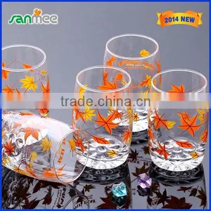 Mini And Clear Maple Leaf Drinking Glasses thumbnail-1