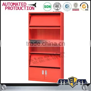 Used Library Furniture Metal Magazine Rack Used Library Bookcases for Sale thumbnail-5