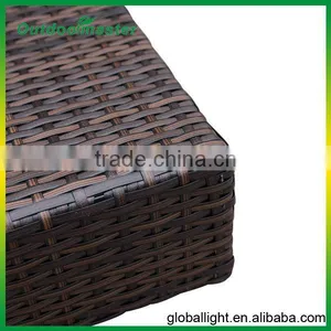 Outdoor Foldable Wicker Side Table Patio Furniture thumbnail-5