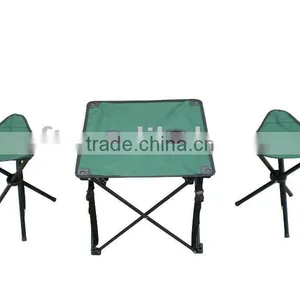 Camping Folding Fishing Stool Chair Set thumbnail-1