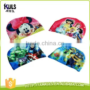 Wholesale Newest Design Cool Cartoon Swimming Cap for Kids/child Gift thumbnail-2