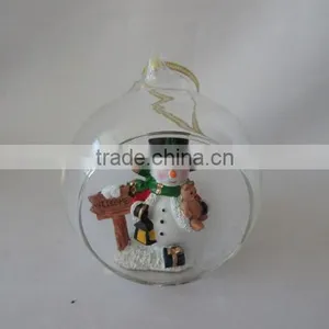 Crystal Balls Dollarma One Dollar Cheapest XMS Christamas Bear Deer Santa SnowFlake Glass 156044-15049 thumbnail-3