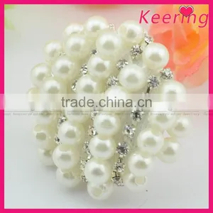 Beautiful Beaded Pearl Rhinestone China All Types of Buttons Wholesale Factory thumbnail-2