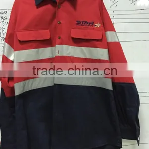 Hi Vis Working Uniform Jacket Security Cotton Reflective Jacket thumbnail-6