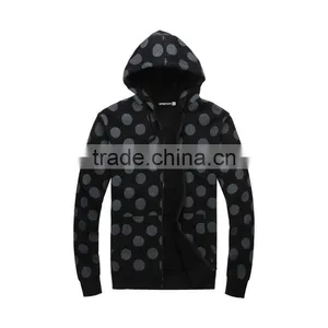 Dot Cap Long Sleeves Cardigan Hoodies Of Men thumbnail-1