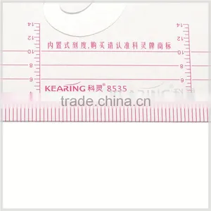 Kearing High Quality Plastic Scale Rulers With Goniometer 1:3 &1:5 Sanwich Line Ruler for Fashion Design#8535 thumbnail-3