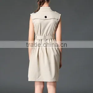 2017 Stylish Cotton Sleeveless School Uniform Design For Girls thumbnail-3