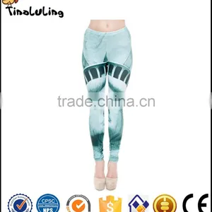 2017 Fashion Collection 3D Digital Print Liberty Sublimation Custom Leggings thumbnail-1