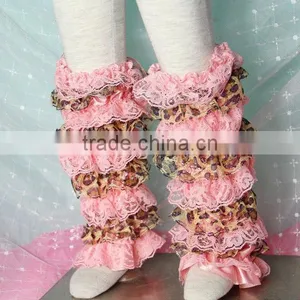 Colorful Baby Lace Ruffle Girls Leg Warmers For Kids Leggings thumbnail-3