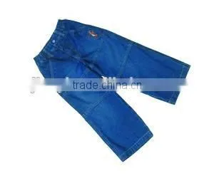 100%cotton Blue Kids Denim Jeans Pants thumbnail-1