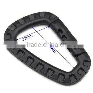 Outdoor Placstic POM D Shape Buckle Camping Climbing Carabiner Mountaineering Buckle Keychain Hook Y-280 thumbnail-3