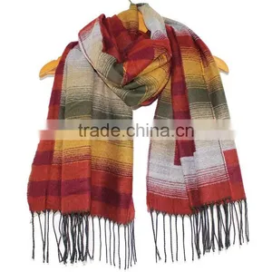 7 Colors Fashion Hot Sale Classic Blanket Oversize Wholesale Grandient Pashmina Scarf thumbnail-5