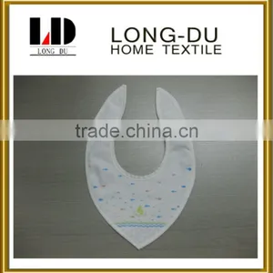 Pure Clean Small Printed Colour Star Design Muslin Gauze Bibs thumbnail-1