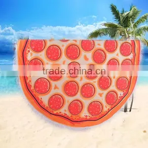 Microfiber Beach Towel Round and Square Shape Mandala Tapestry Round Beach Towel With Tassels thumbnail-6